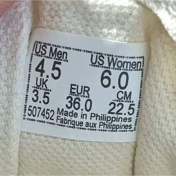 Vans Old Skool Flame Shoes Men's Size 4.5 True White Low Top - Picture 11 of 12